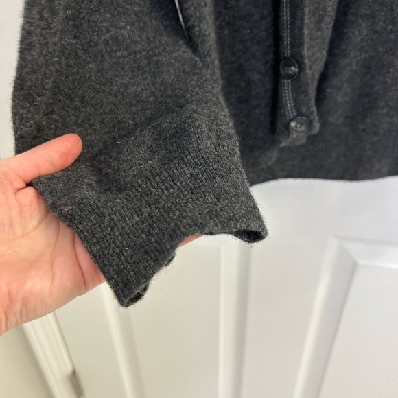 daniele blasi men’s gray button down sweater made in Italy 80% wool size L - Picture 3 of 11